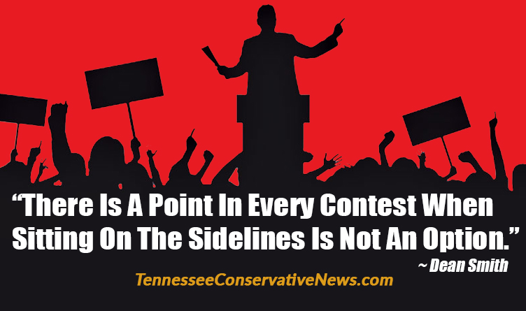 “There Is A Point In Every Contest When Sitting On The Sidelines Is Not An Option.” ~ Dean Smith quote meme