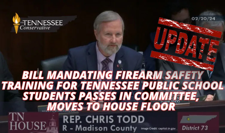 Bill Mandating Firearm Safety Training For Tennessee Public School Students Passes In Committee, Moves To House Floor (Update 2.23.24)