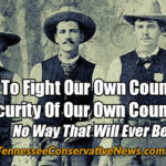 Having To Fight Our Own Country For The Security Of Our Own Country? No Way That Will Ever Be A Thing - Border Crisis Texas Rangers Meme