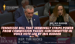 Tennessee Bill That Seemingly Strips Power From Commission Passes Subcommittee In Voice Vote Led By Iris Rudder