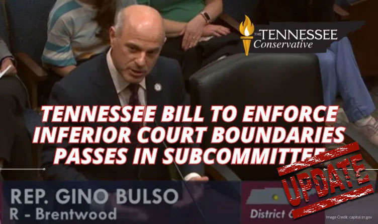 Tennessee Bill To Enforce Inferior Court Boundaries Passes In Subcommittee (Update 2.19.24)