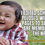 I Edited Schumer And Pelosi's Wikipedia Pages To Say They Are Members Of The NRA - Evil Asian Toddler Meme