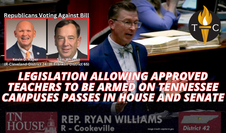 Legislation Allowing Approved Teachers To Be Armed On Tennessee Campuses Passes In House And Senate