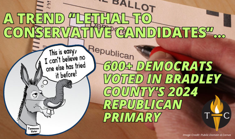 A Trend “Lethal to Conservative Candidates,” 600+ Democrats Voted In Bradley County's 2024 Republican Primary