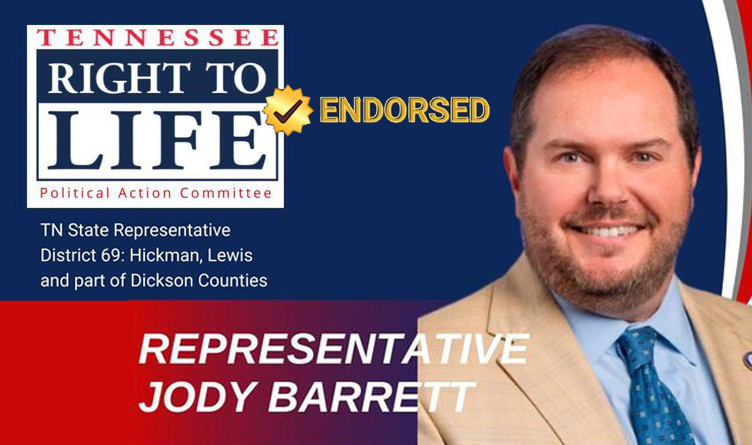 Representative Jody Barrett Endorsed By Tennessee Right To Life