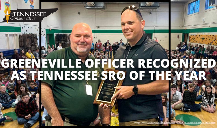 Greeneville Officer Recognized As Tennessee SRO Of The Year