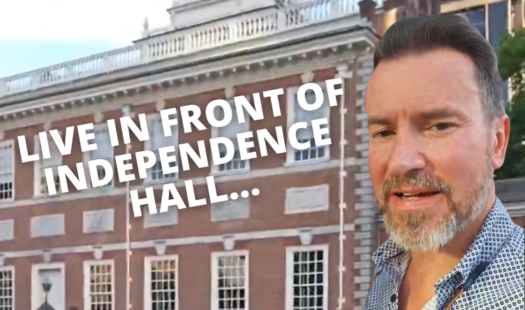 LIVE In Front Of Independence Hall...