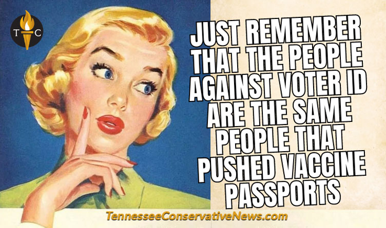 Just Remember That The People Against Voter ID Are The Same People That Pushed Vaccine Passports - Meme