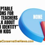 Acceptable Reasons For School Teachers To Talk About “Gender Identity” With Kids - None - Also None But In Red - Meme