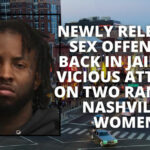 Newly Released Sex Offender Back In Jail For Vicious Attacks On Two Random Nashville Women