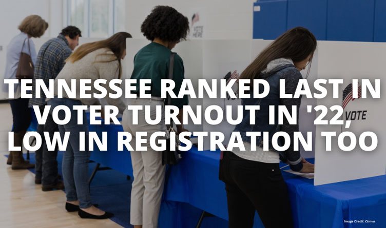 Tennessee Ranked Last In Voter Turnout In '22, Low In Registration Too