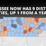 Tennessee Now Has 9 Distressed Counties, Up 1 From A Year Ago