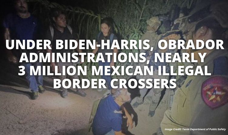 Under Biden-Harris, Obrador Administrations, Nearly 3 Million Mexican Illegal Border Crossers