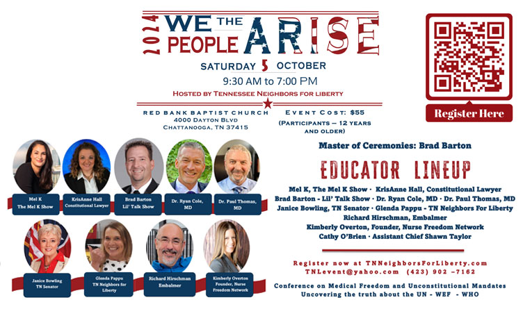 Tennessee Neighbors For Liberty To Host "We The People Arise" Event