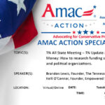 TN All State AMAC Action Meeting To Feature The Tennessee Conservative's Brandon Lewis & Empowered Sevier's Kelli O’Connor