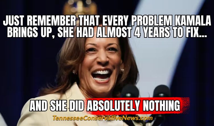 Just Remember That Every Problem Kamala Brings Up, She Had Almost 4 Years To Fix... And She Did Absolutely Nothing - Meme