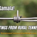 Hey Kamala! Greetings From Rural Tennessee! - middle finger Barbed Wire Meme