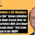 To Scott Golden & SEC Members...