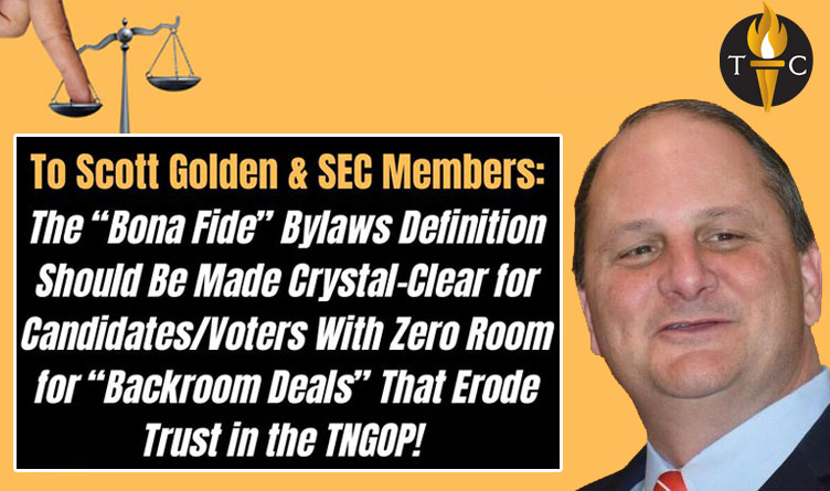 To Scott Golden & SEC Members...