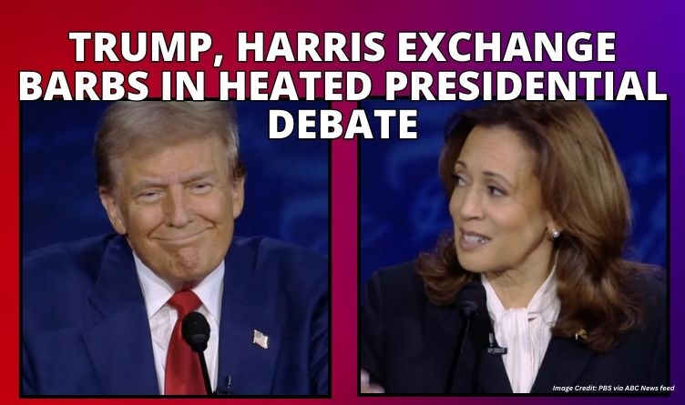 Trump, Harris Exchange Barbs In Heated Presidential Debate