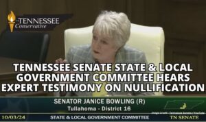 Tennessee Senate State & Local Government Committee Hears Expert Testimony On Nullification