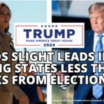 Trump Holds Slight Leads In Key Swing States Less Than 2 Weeks From Election Day