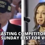 Contrasting Competitors Give Their Sunday Best For Voters