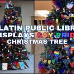 Gallatin Public Library Displays Gay Pride Christmas Tree