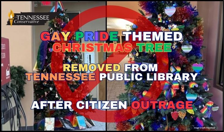 Gay Pride Christmas Tree Removed From Tennessee Public Library After Citizen Outrage