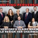 Rewriting Perversion? Rutherford's Claire Maxwell Should Resign Her Chairmanship (Op-Ed By Thomas Budds)