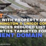 TDOT Meets With Property Owners In Washington And Unicoi Counties, Announces Reduced List Of Properties Targeted For Eminent Domain