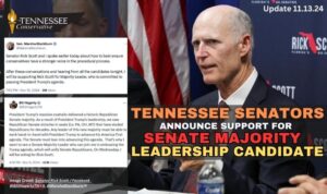 Tennessee Senators Announce Support For Senate Majority Leadership Candidate (Update 11.13.24)