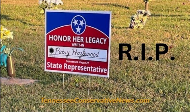 R.I.P. State Representative Patsy Hazlewood - political career meme