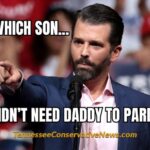 Guess Which Son Didn't Need Daddy To Pardon Him - Donald Trump Jr - Hunter Biden Meme