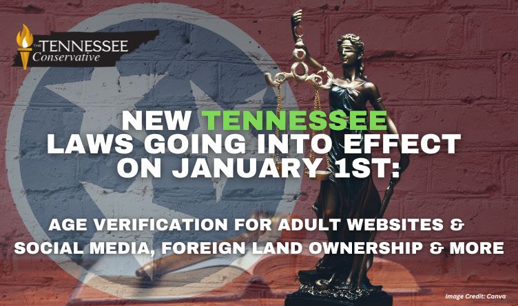 New Tennessee Laws Going Into Effect On January 1st: Age Verification For Adult Websites & Social Media, Foreign Land Ownership & More