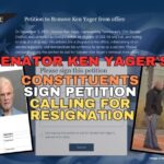 Senator Ken Yager's Constituents Sign Petition Calling For Resignation