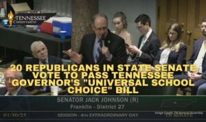20 Republicans In State Senate Vote To Pass Tennessee Governor's "Universal School Choice" Bill