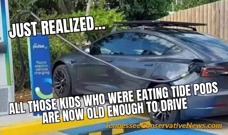 Just Realized... All Those Kids Who Were Eating Tide Pods Are Now Old Enough To Drive - Meme