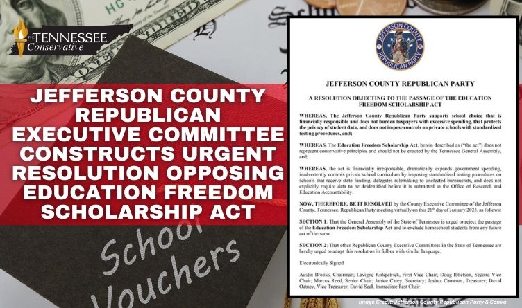 Jefferson County Republican Executive Committee Constructs Urgent Resolution Opposing Education Freedom Scholarship Act