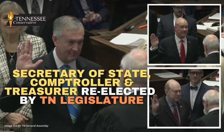 Secretary Of State Tre Hargett, Comptroller Jason Mumpower & Treasurer David Lillard, Jr. Re-Elected By TN General Assembly