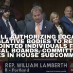 Bill Authorizing Local Legislative Bodies To Remove Appointed Individuals From Local Boards, Committees Passes In House Subcommittee