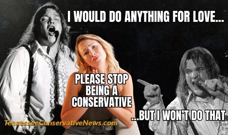 I Would Do Anything For Love... Please Stop Being A Conservative ...But I Won't Do That - Meme