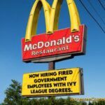 McDonald's - Now Hiring Fired Government Employees With Ivy League Degrees - Meme