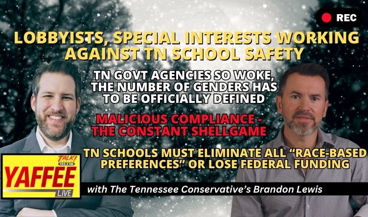 Video Podcast: Malicious Compliance - The Constant Shell Game / Lobbyists, Special Interests Against TN School Safety & More!