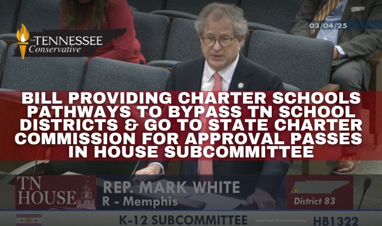 Bill Providing Charter Schools Pathways To Bypass TN School Districts & Go To State Charter Commission For Approval Passes In House Subcommittee