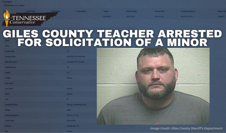 Giles County Teacher Arrested For Solicitation Of A Minor