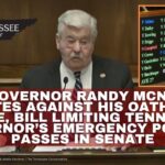 Lt. Governor Randy McNally Votes Against His Oath Of Office, Bill Limiting Tennessee Governor’s Emergency Powers Passes In Senate