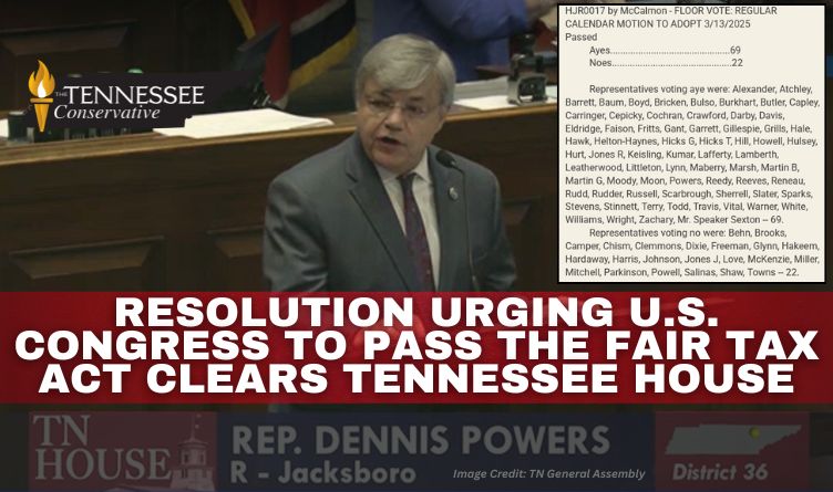 Resolution Urging U.S. Congress To Pass The Fair Tax Act Clears Tennessee House