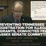 Bill Preventing Tennessee Voter Registration For Illegal Immigrants, Convicted Felons Passes Senate Committee