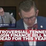 Controversial Tennessee Campaign Finance Bill May Be Dead For This Year